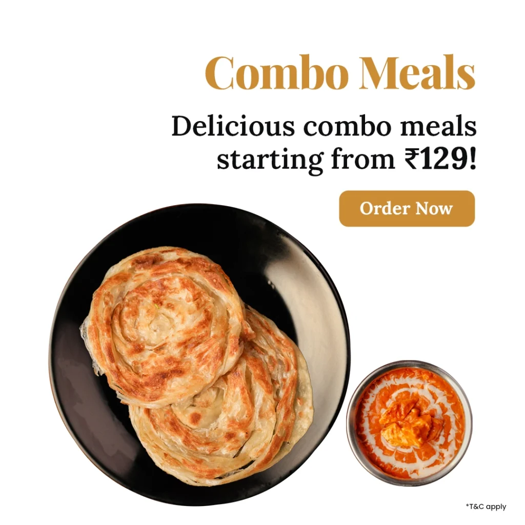 Combo meals: delicious combo meals starting from ₹129. Order now.