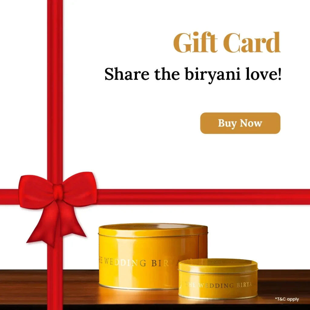 Gift card: share the biryani love. Buy now.